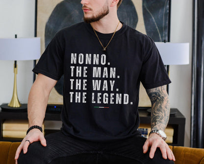 Nonno Shirt, Grandpa T-Shirt, Funny Nonno Gift, Soft Cotton Family Tee,