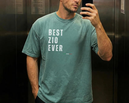 Best Zio Ever Shirt, Italian Uncle Gift T-Shirt, Funny Zio Tee, Soft Cotton Unisex Family Shirt