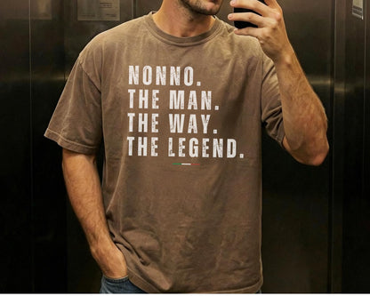 Nonno Shirt, Grandpa T-Shirt, Funny Nonno Gift, Soft Cotton Family Tee,