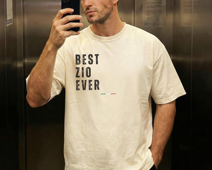 Best Zio Ever Shirt, Italian Uncle Gift T-Shirt, Funny Zio Tee, Soft Cotton Unisex Family Shirt
